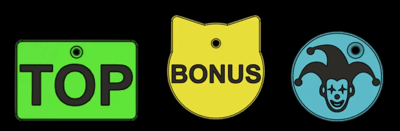 Oznaczenie wspinaczkowe TOPy, Bonusy, Zony
